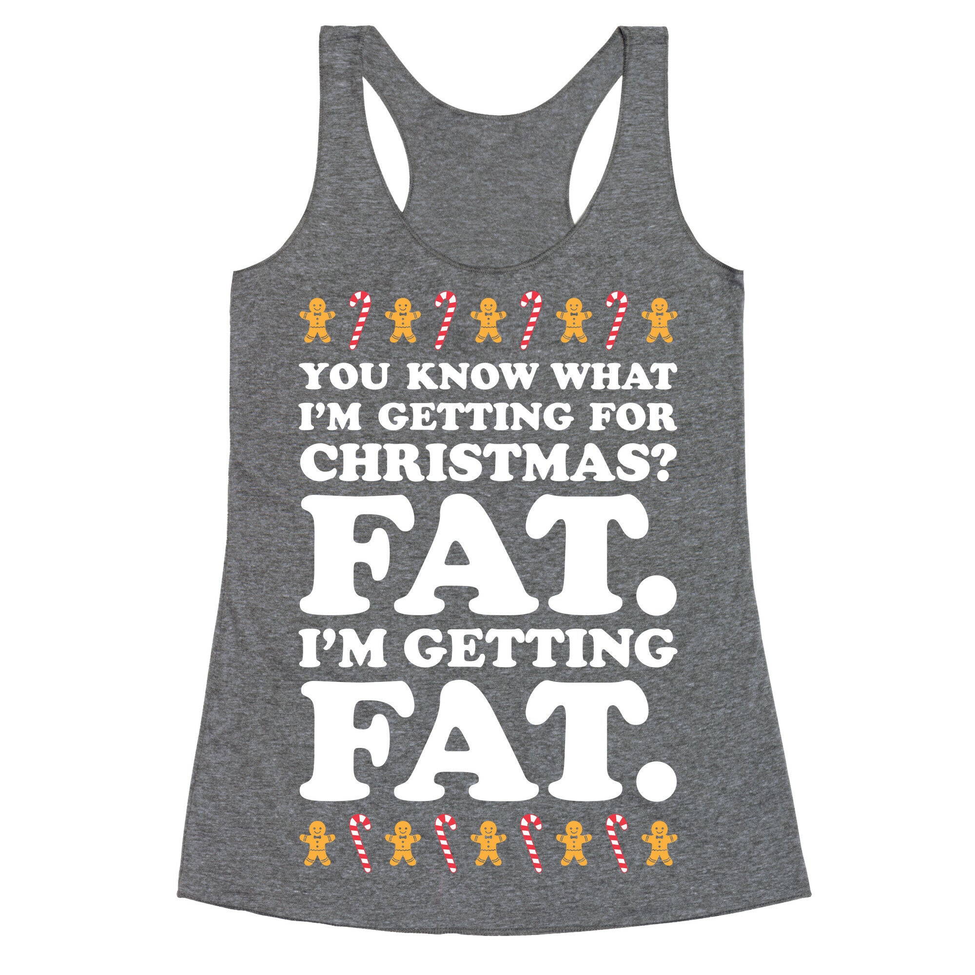 Fat Christmas Racerback Tank